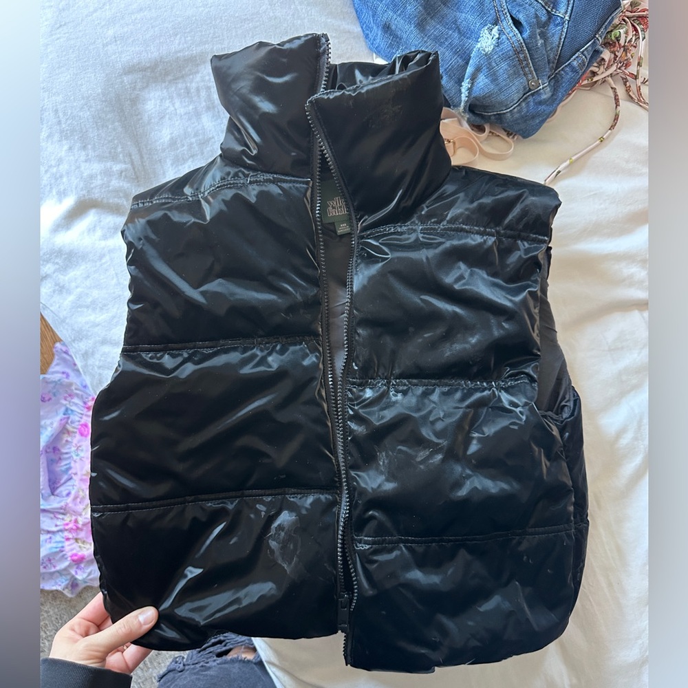 Wild Fable Cropped Puffer Vest XS